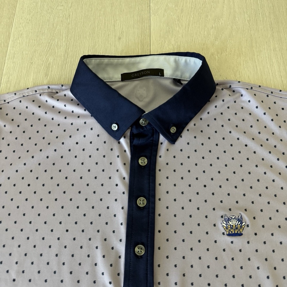 GREYSON Golf Polo Shirt Men's Size L Large SOMERSET HILLS COUNTRY CLUB